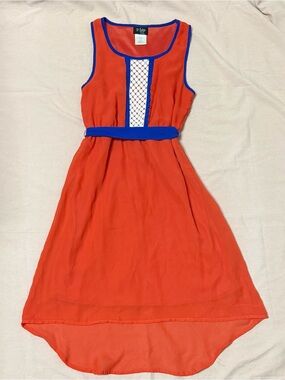 2 Hip by Wrapper Red Hi-Low Sleeveless Dress Size 14